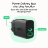 Green Cell Ładowarka sieciowa 30W 1xUSB-C 1xUSB-A czarna